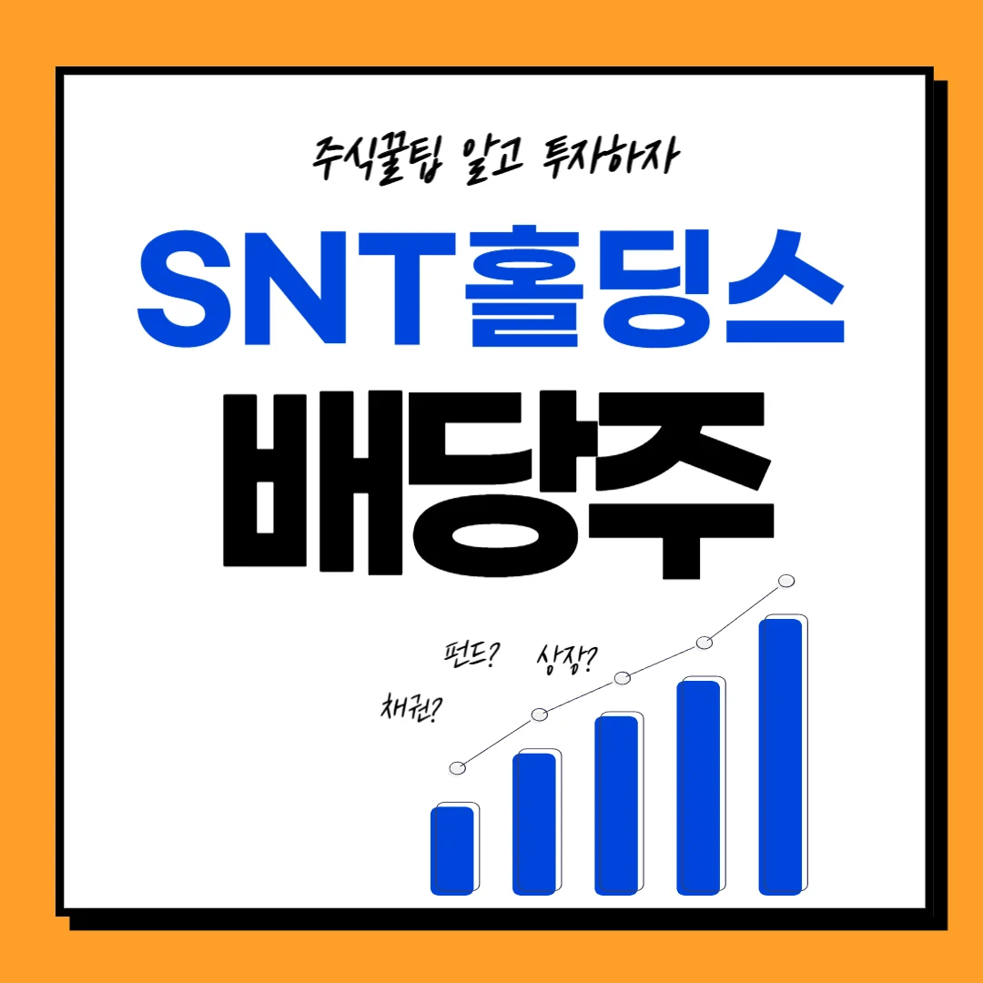 SNT홀딩스 배당일 배당락일 배당금 배당기준일 정리